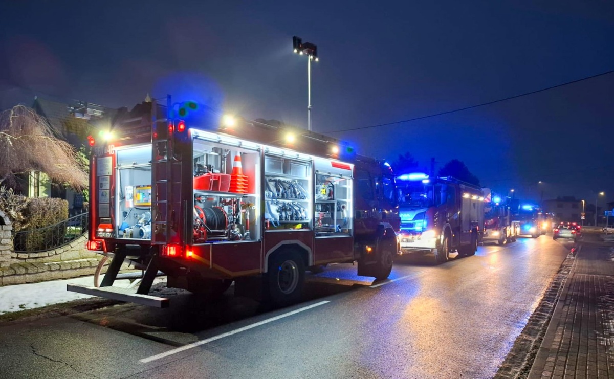 Noc i poranek pełne zgłoszeń. Strażacy interweniowali w Raciborzu, Pogrzebieniu i Borucinie - Serwis informacyjny z Raciborza - naszraciborz.pl