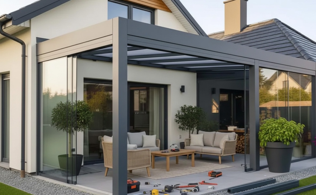 Zabudowa tarasu od firmy Wodecki