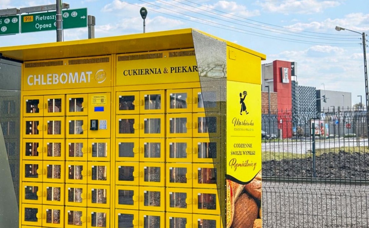 Świeży chleb o każdej porze. Nowy chlebomat w Raciborzu przy ul. Jana Pawła II obok myta już działa - Serwis informacyjny z Raciborza - naszraciborz.pl