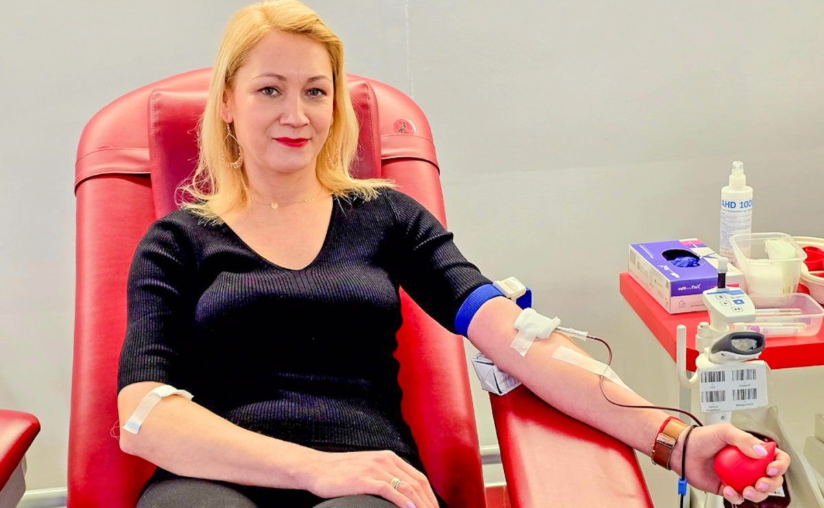 Policyjna Kropla Krwi w raciborskim centrum krwiodawstwa - Serwis informacyjny z Raciborza - naszraciborz.pl