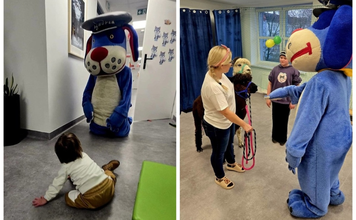 Sznupek z wizytą w przedszkolu terapeutycznym - Serwis informacyjny z Raciborza - naszraciborz.pl