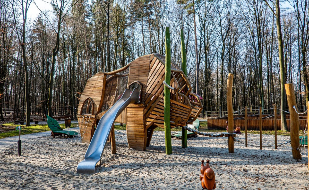 Wiosna w Zagrodzie Żubrów i wyjątkowy leśny plac zabaw. Ratusz zachęca do odwiedzin - Serwis informacyjny z Raciborza - naszraciborz.pl