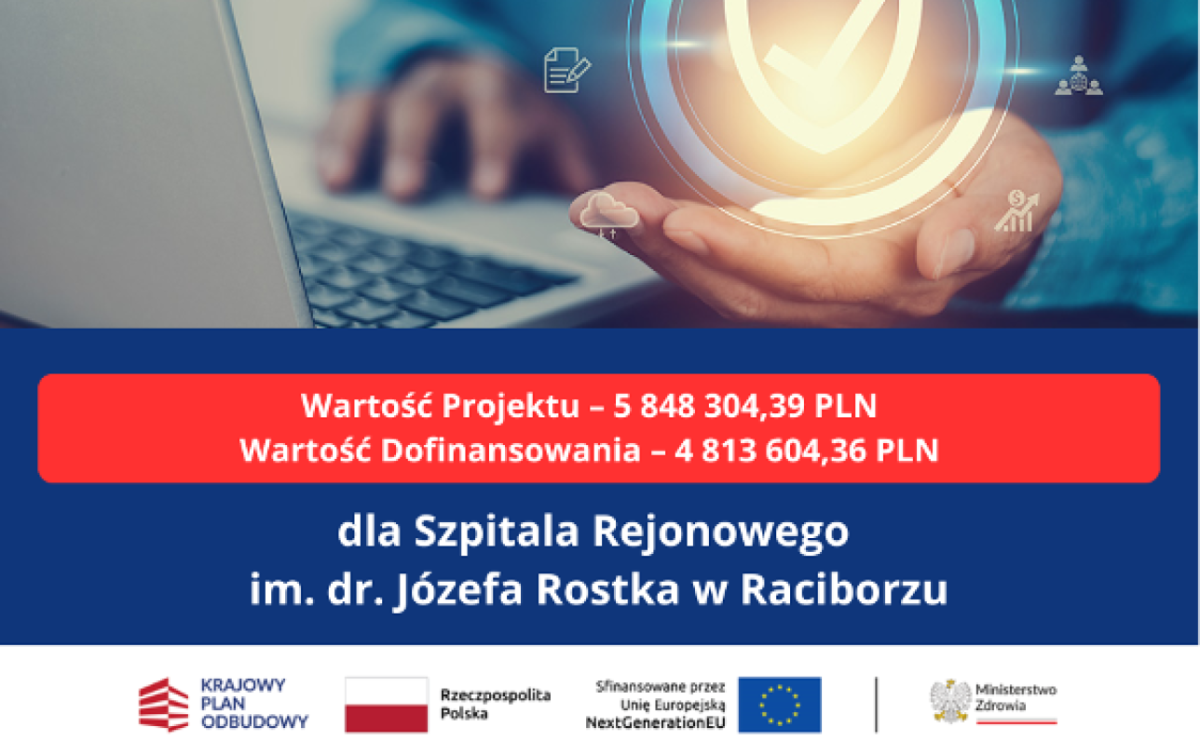 Ponad 4,8 mln zł z KPO na cyfryzację Szpitala Rejonowego w Raciborzu - Serwis informacyjny z Raciborza - naszraciborz.pl