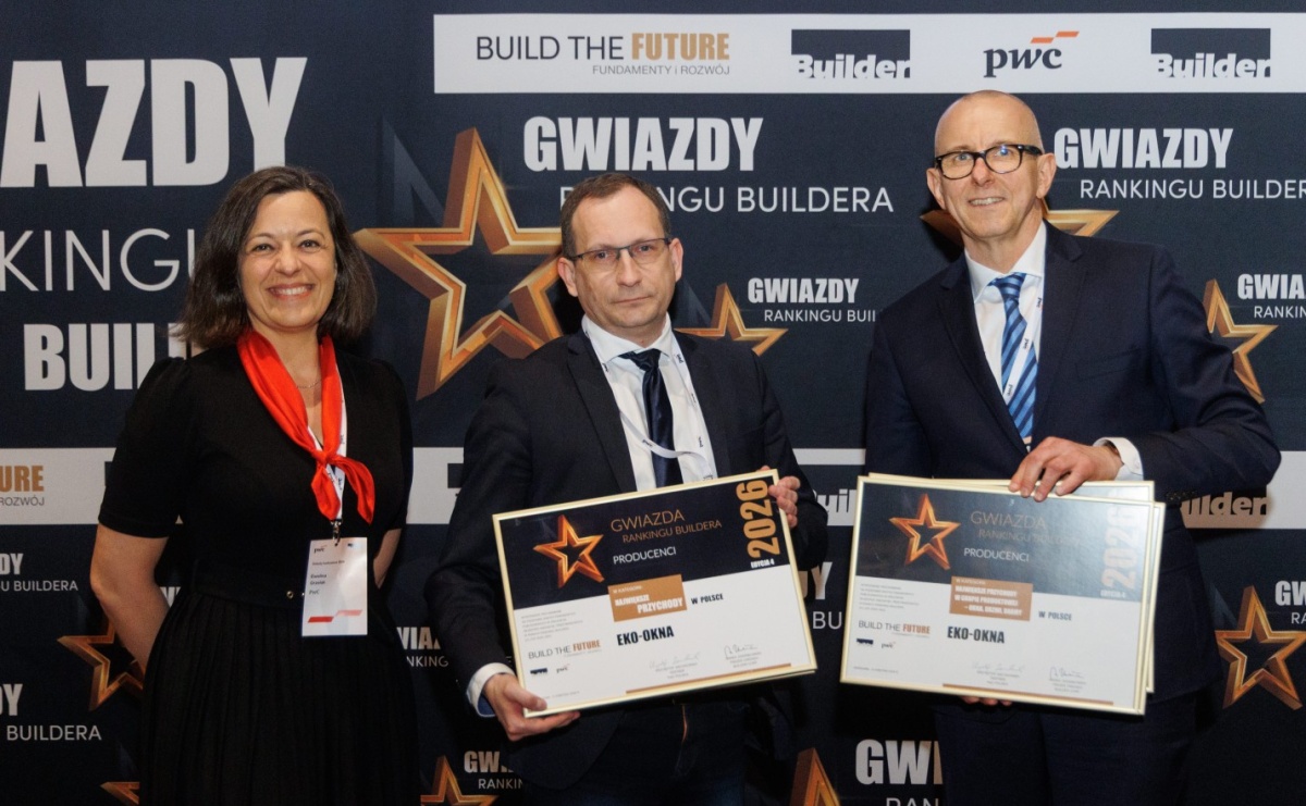 Eko-Okna S.A. zdominowały Ranking Buildera 2026. Pięć wyróżnień dla lidera z Kornic - Serwis informacyjny z Raciborza - naszraciborz.pl