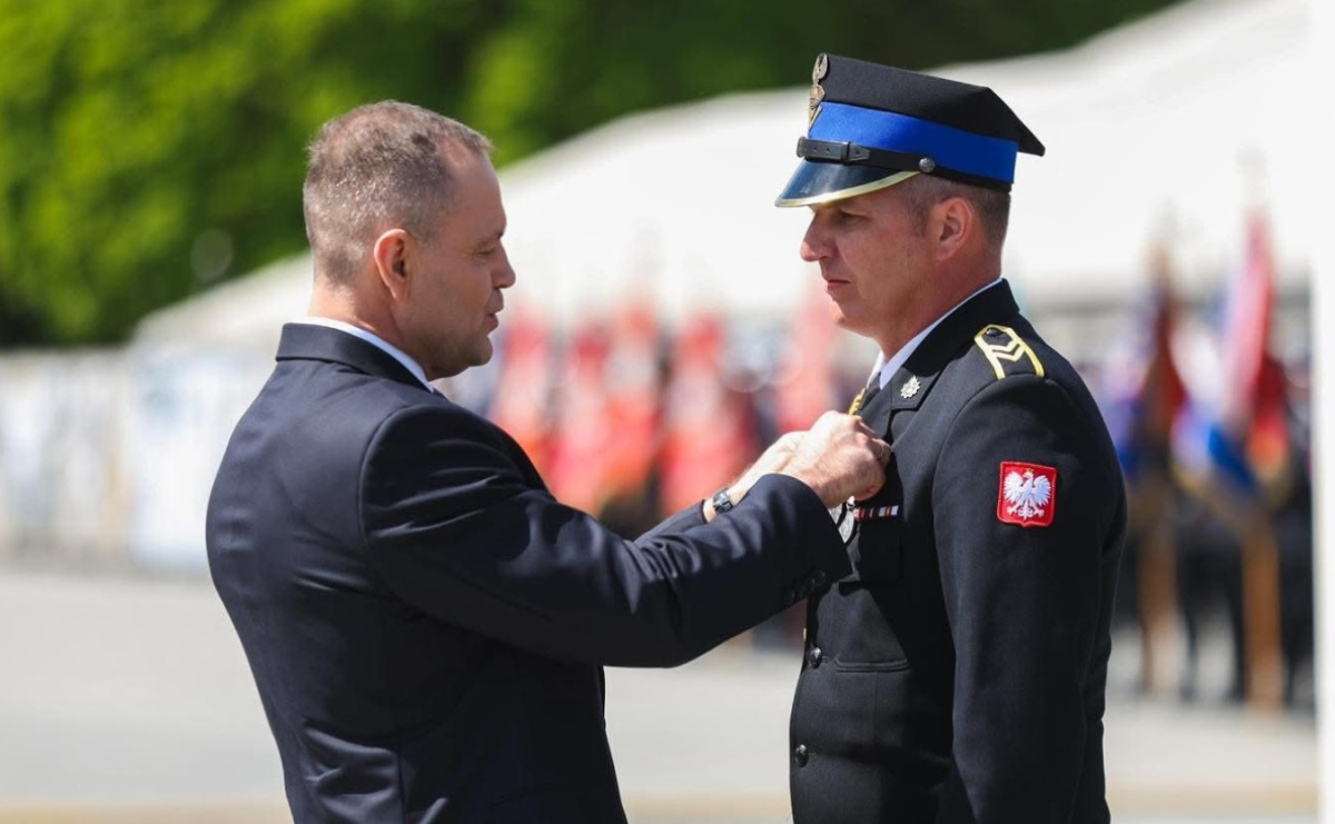 Aleksander Wyglenda z Krzanowic odznaczony Krzyżem Świętego Floriana - Serwis informacyjny z Raciborza - naszraciborz.pl