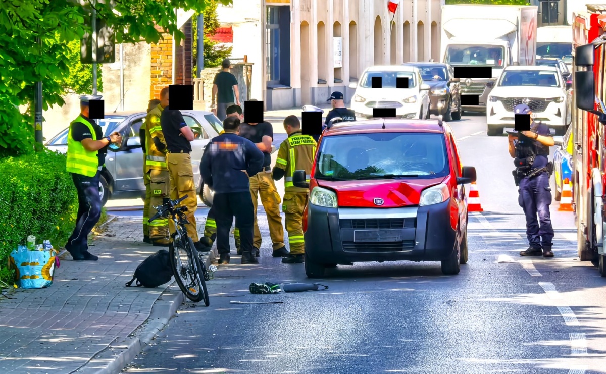 Potrącenie rowerzysty na Reymonta. Służby wyjaśniają okoliczności zdarzenia - Serwis informacyjny z Raciborza - naszraciborz.pl