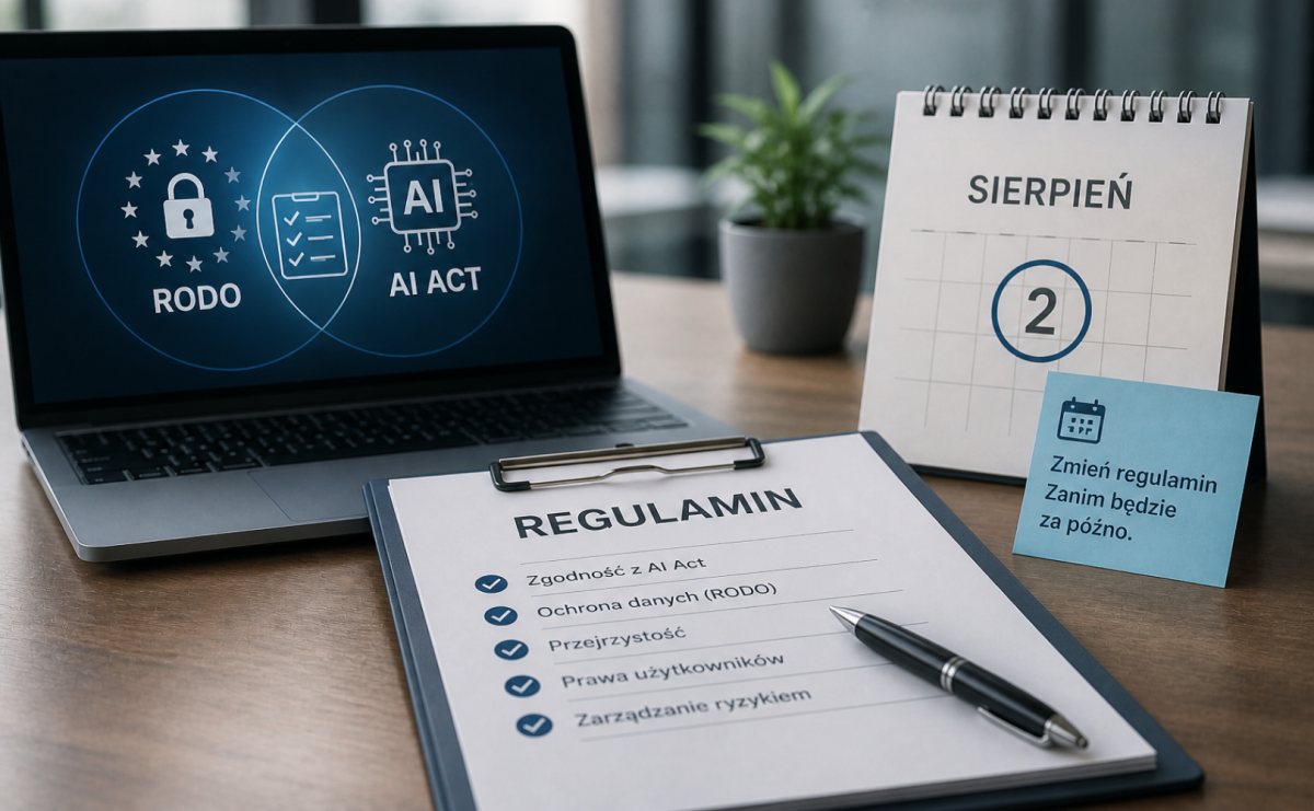 Sprawdź swój regulamin przed sierpniem. AI Act i RODO wymuszają zmiany, których nie możesz pominąć - Serwis informacyjny z Raciborza - naszraciborz.pl