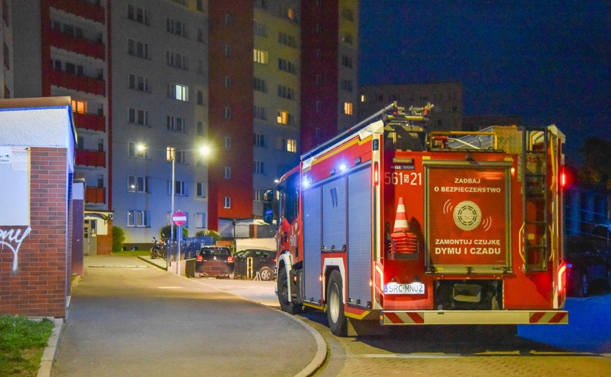 Seria interwencji straży pożarnej w powiecie raciborskim. Działania od alarmów CO po pożar piwnicy - Serwis informacyjny z Raciborza - naszraciborz.pl