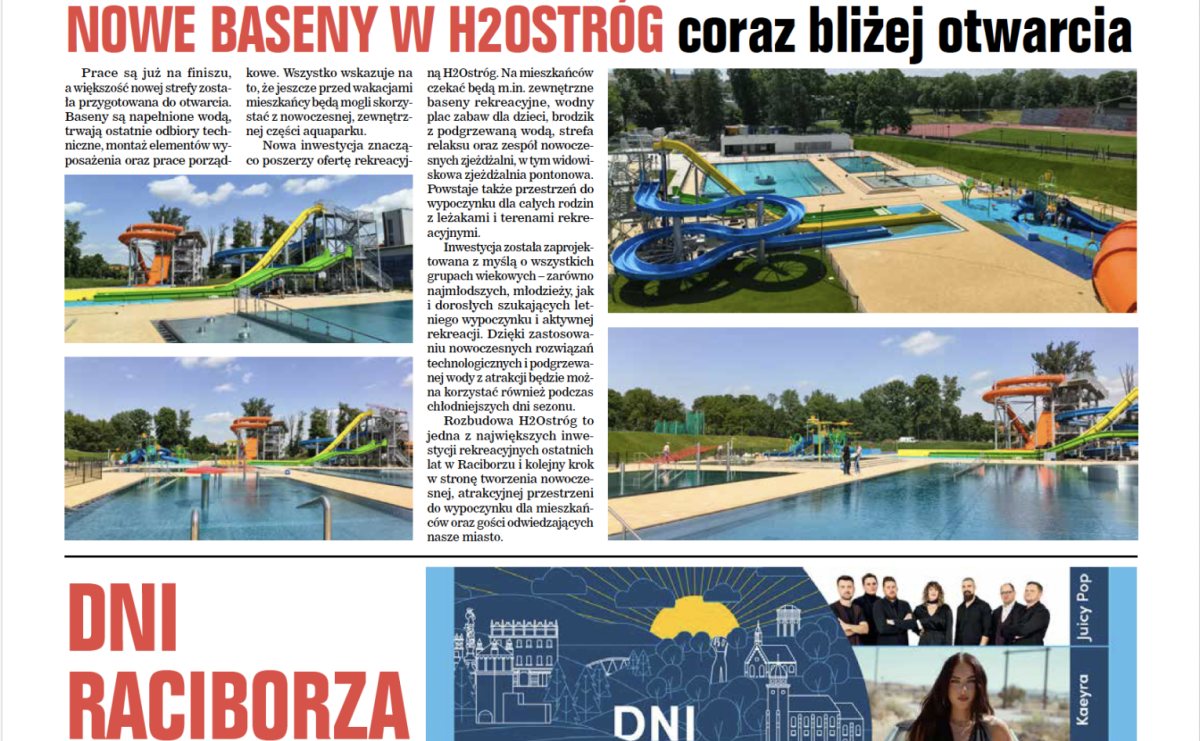 Raciborski Informator Społeczny: inwestycje, rewitalizacja Rynku i nowe atrakcje dla mieszkańców - Serwis informacyjny z Raciborza - naszraciborz.pl