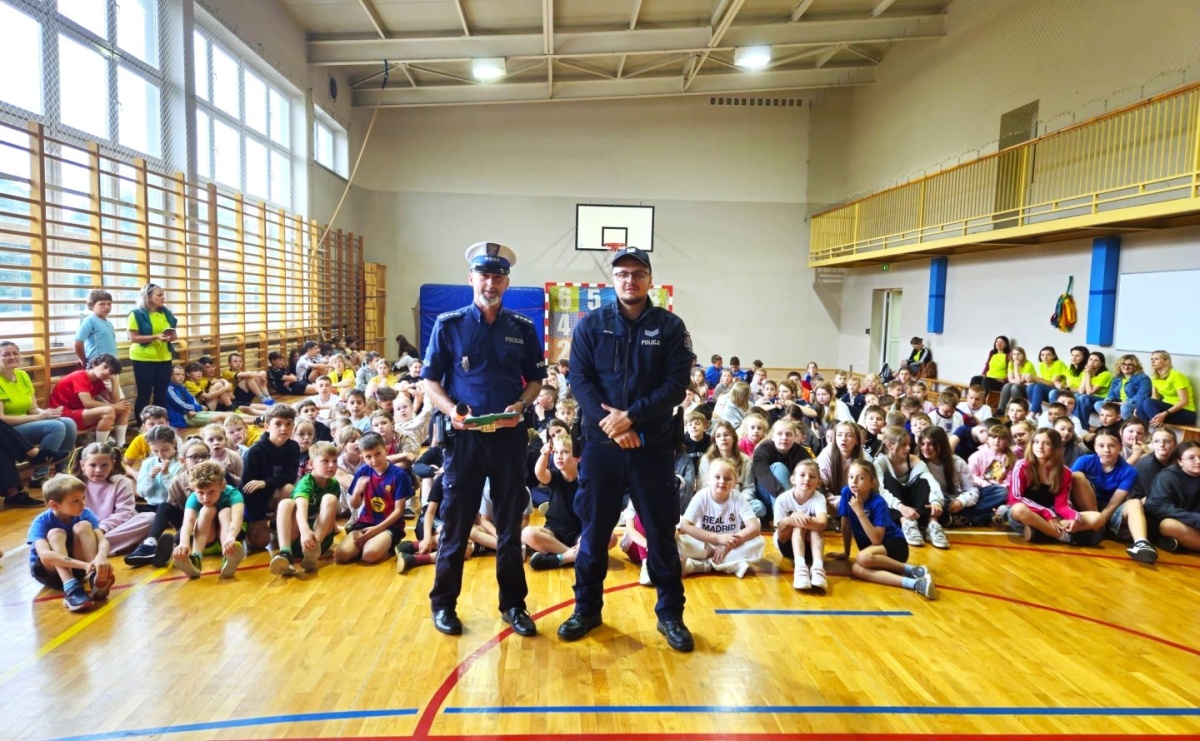 Dzień Dziecka z policją. Ważna lekcja dla uczniów ZSP nr 2 w Raciborzu - Serwis informacyjny z Raciborza - naszraciborz.pl