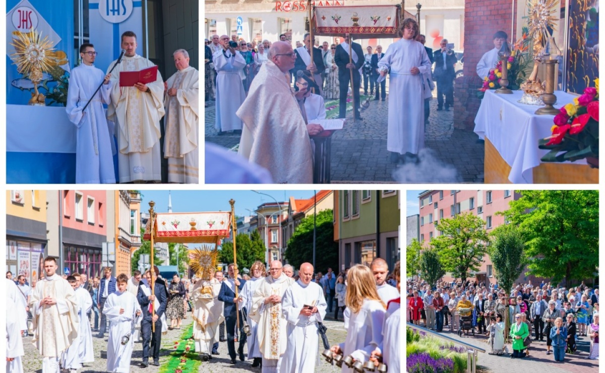 Procesja Bożego Ciała przeszła ulicami parafii WNMP [FOTO i WIDEO] - Serwis informacyjny z Raciborza - naszraciborz.pl