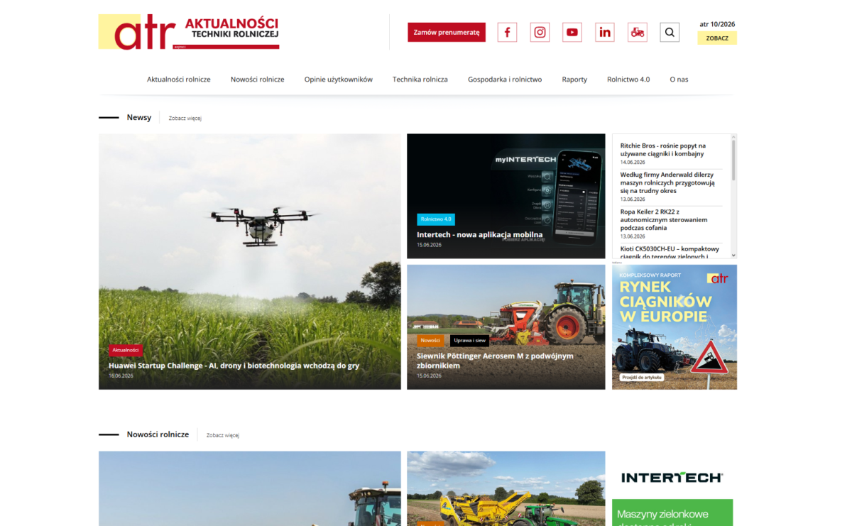 Aktualności rolnicze - Portal Atr