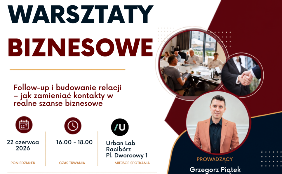 RIG zaprasza na warsztaty biznesowe - Serwis informacyjny z Raciborza - naszraciborz.pl
