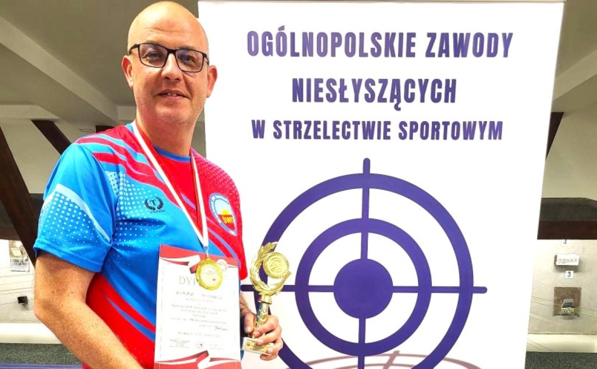 Strzelecki sukces Łukasza Michalika. Raciborzanin mistrzem Ogólnopolskich Zawodów Niesłyszących - Serwis informacyjny z Raciborza - naszraciborz.pl