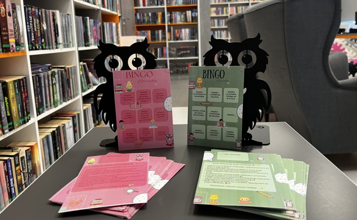 Literackie BINGO – wakacyjna zabawa z książką w bibliotece - Serwis informacyjny z Raciborza - naszraciborz.pl