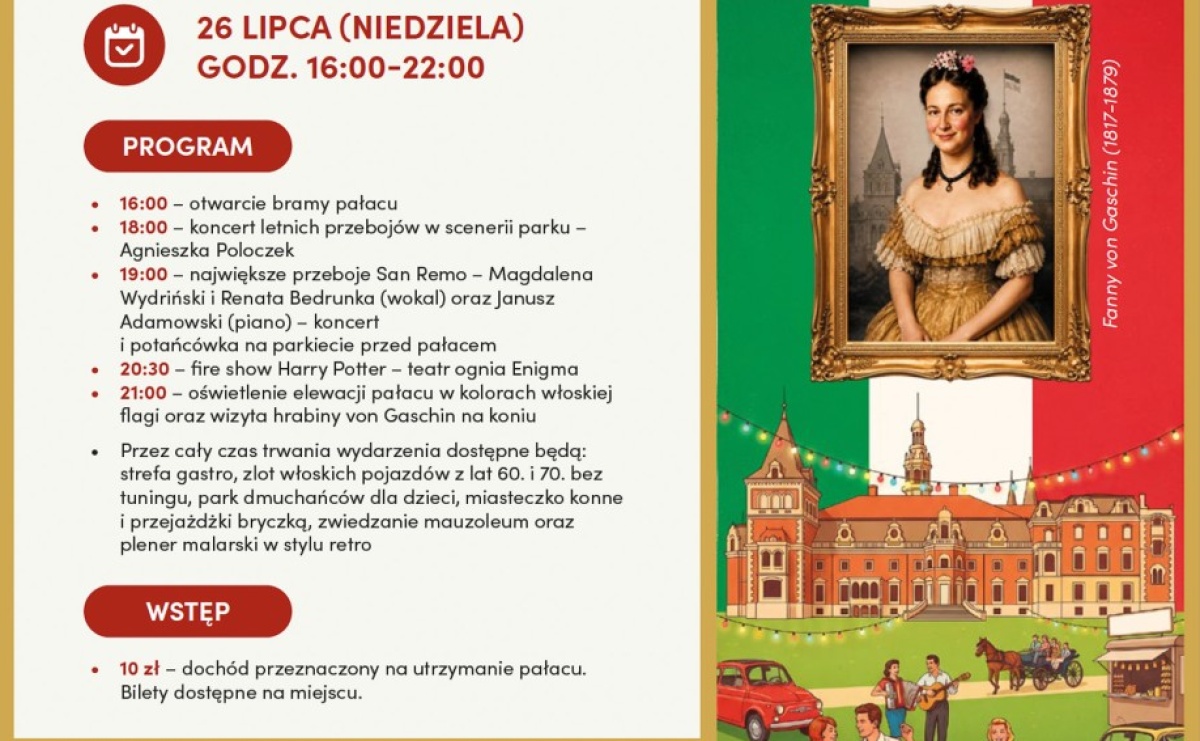Fanny Days wracają do Krowiarek. Włoskie przeboje i potańcówka przed pałacem już 26 lipca - Serwis informacyjny z Raciborza - naszraciborz.pl