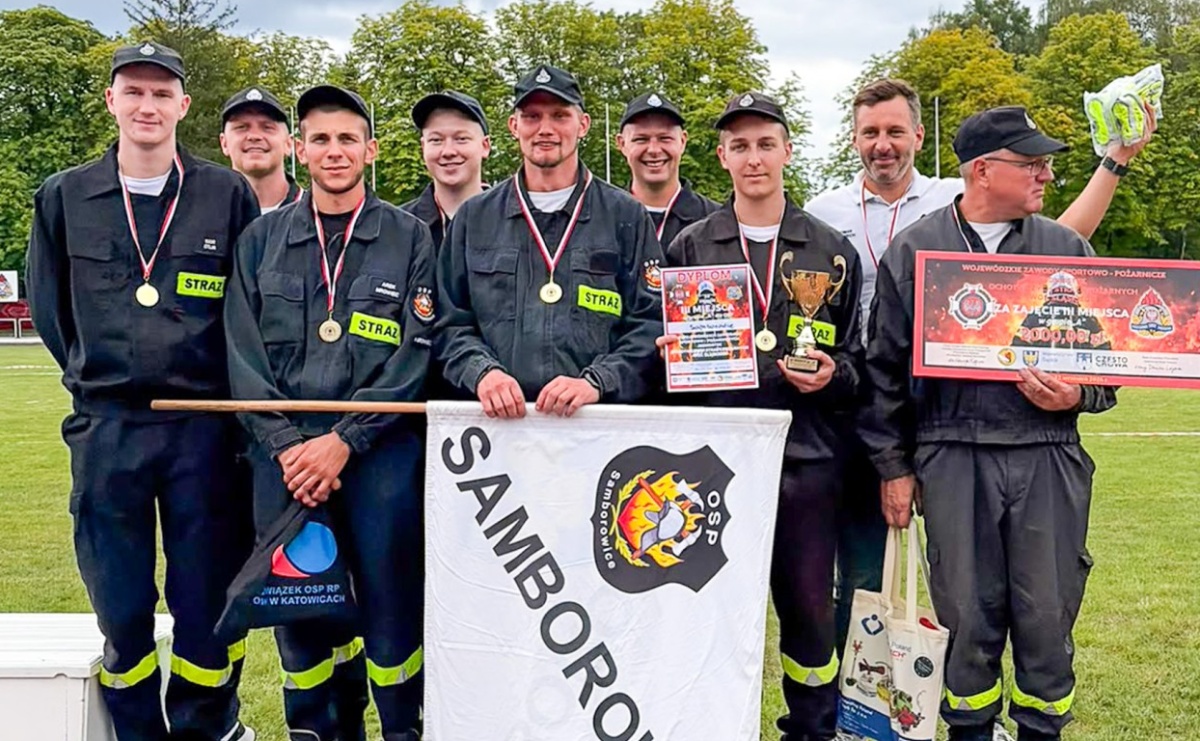 Świetny występ druhów z OSP Samborowice! Trzecie miejsce na Wojewódzkich Zawodach Sportowo-Pożarniczych w Częstochowie - Serwis informacyjny z Raciborza - naszraciborz.pl