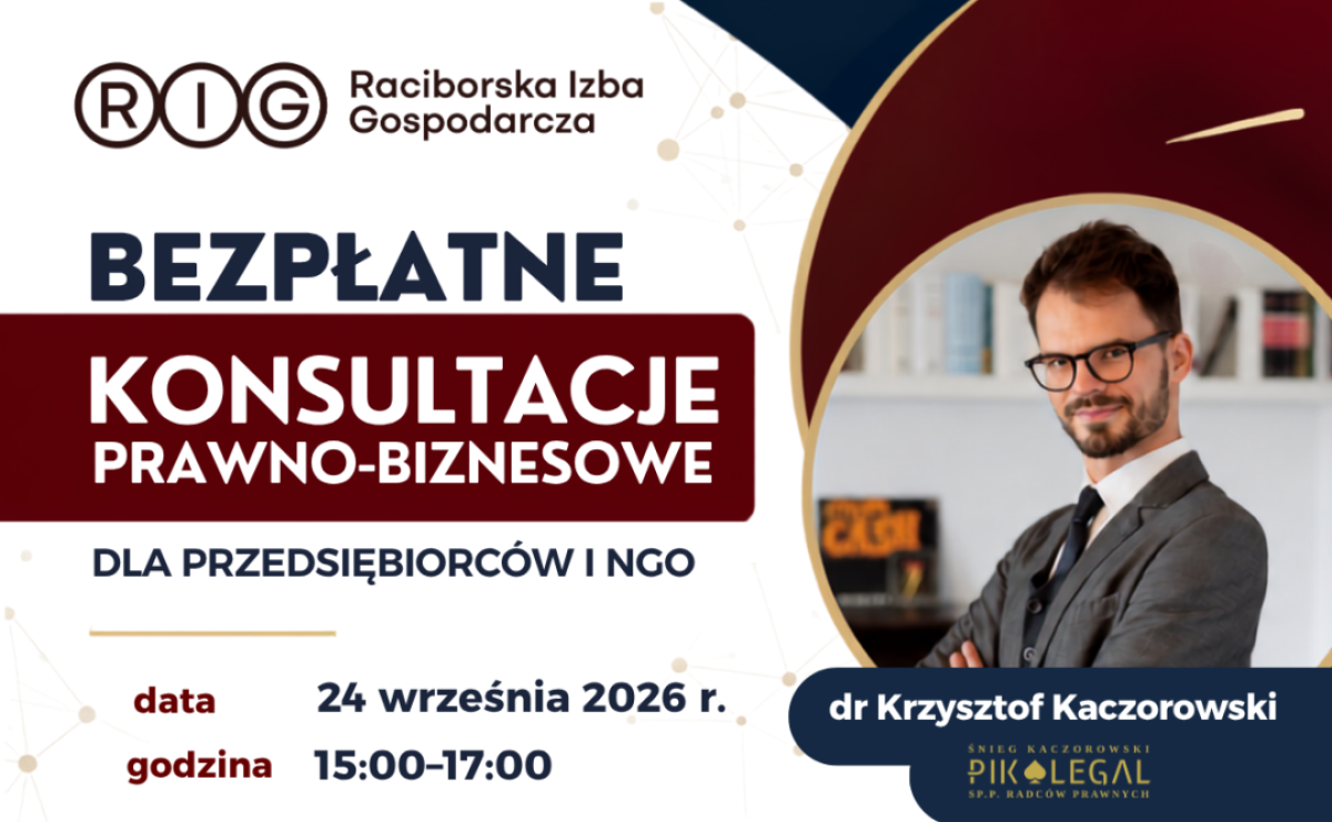 Bezpłatne Konsultacje Prawno-Biznesowe dla przedsiębiorców i NGO - Serwis informacyjny z Raciborza - naszraciborz.pl