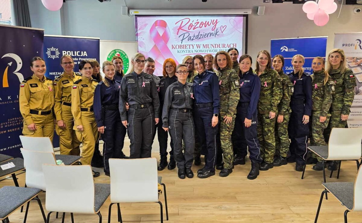 Raciborskie służby mundurowe razem dla walki z rakiem piersi - Serwis informacyjny z Raciborza - naszraciborz.pl
