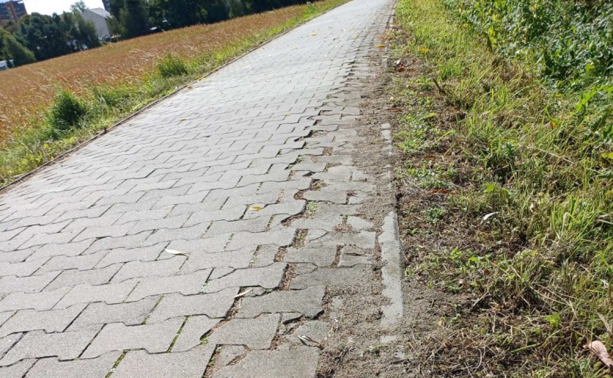 Zdewastowana ścieżka rowerowa w Raciborzu – kto zapłaci za naprawę? Czytelnik pyta, ratusz odpowiada - Serwis informacyjny z Raciborza - naszraciborz.pl