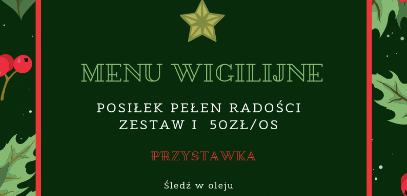 Menu Wigilijne z Zajazdu Biskupiego